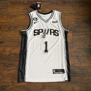Victor Wembanyama Spurs Jersey - White and Black NWT